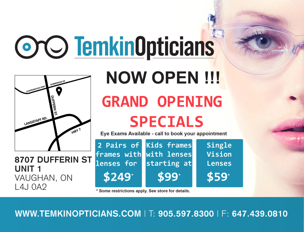 Temkin Opticians specials
