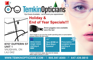 holiday specials on eyeglasses